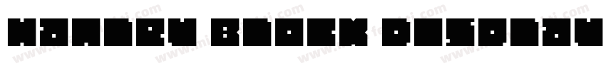 Hanley Block Display字体转换